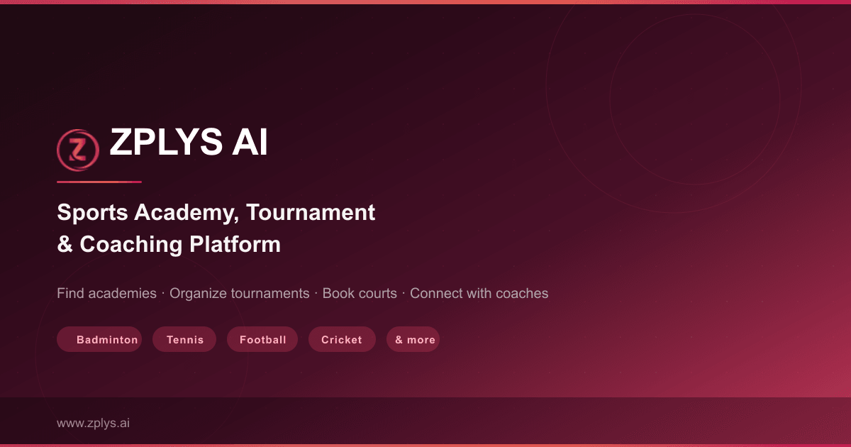 Tournament Draw Generation & Fixture Scheduling | ZPLYS AI